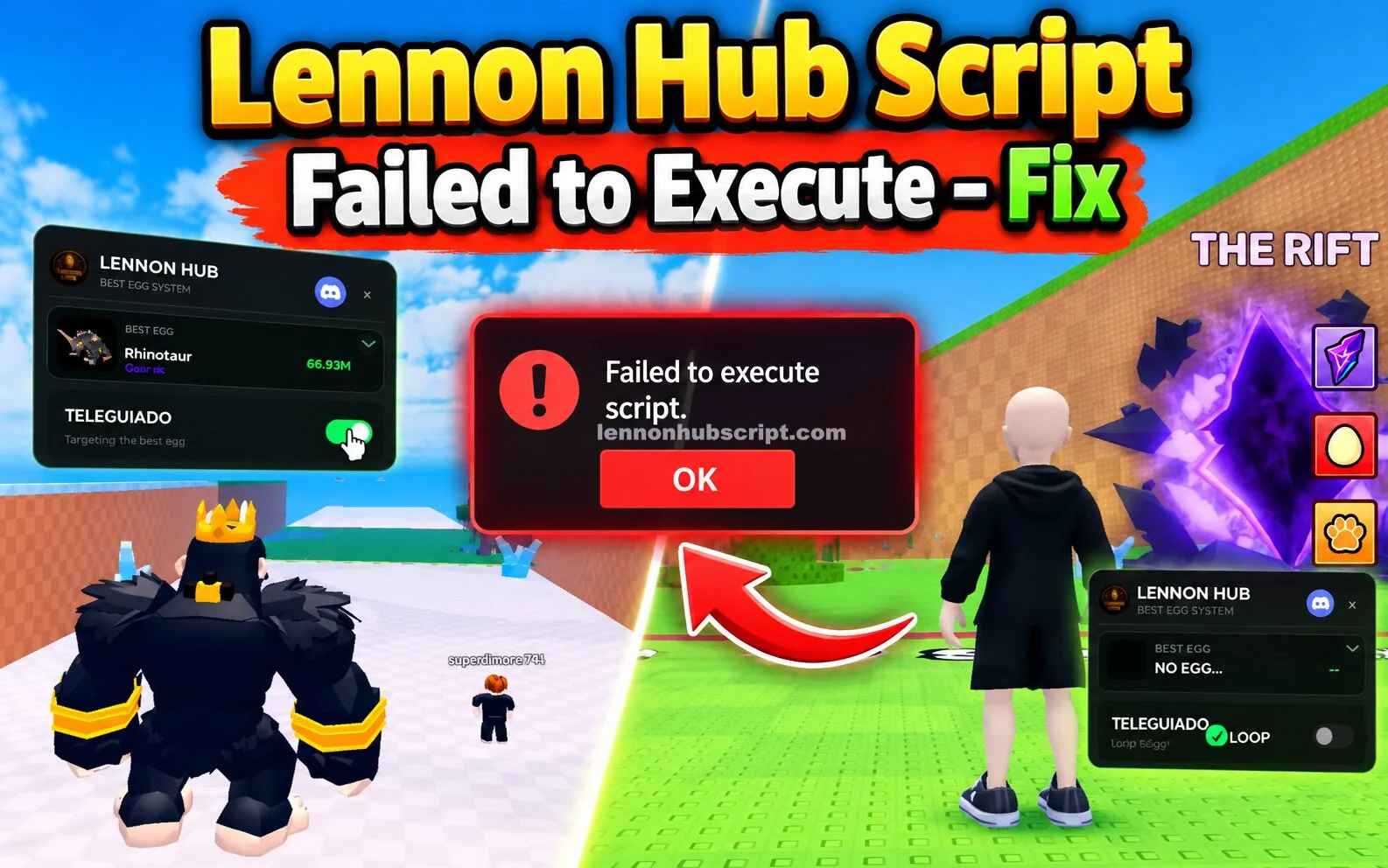Lennon Hub Script Failed to Execute