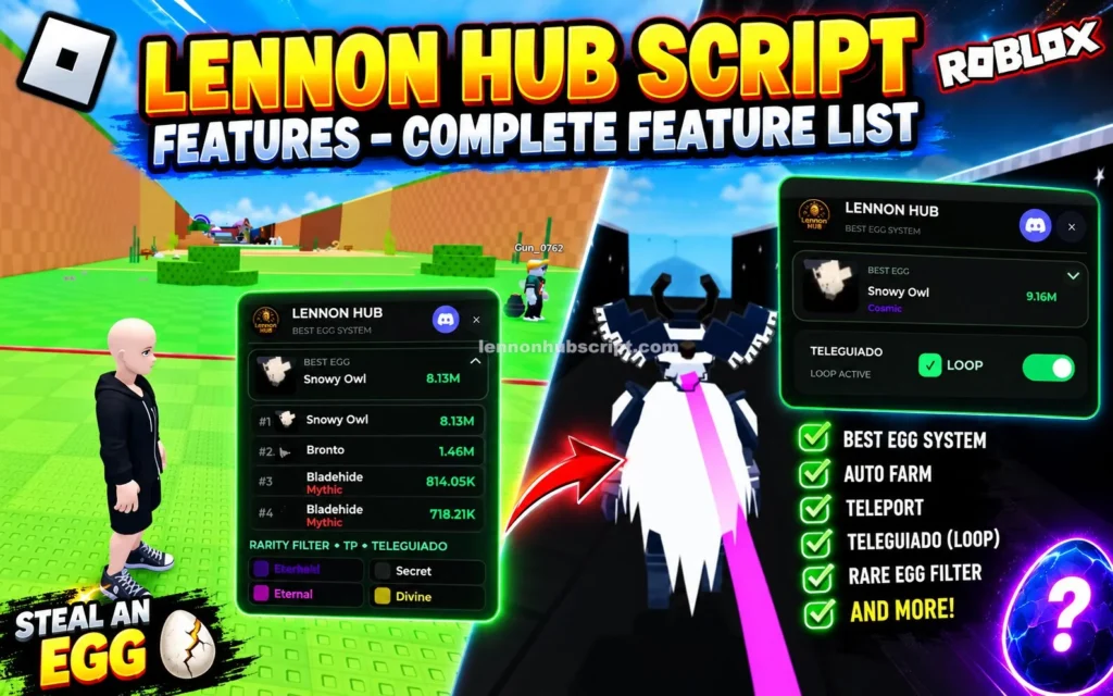 Lennon Hub Script Features