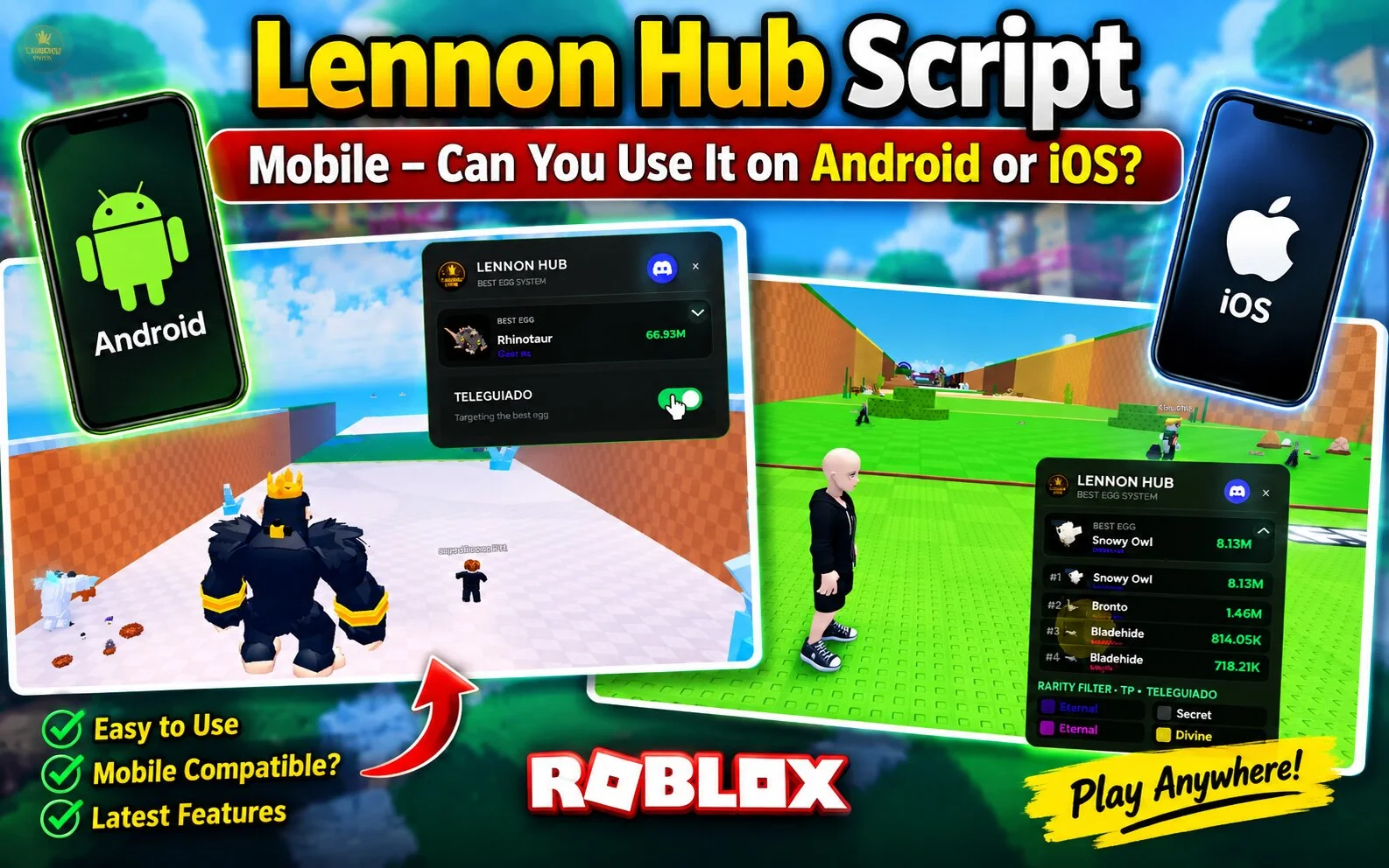 Lennon Hub Script Mobile