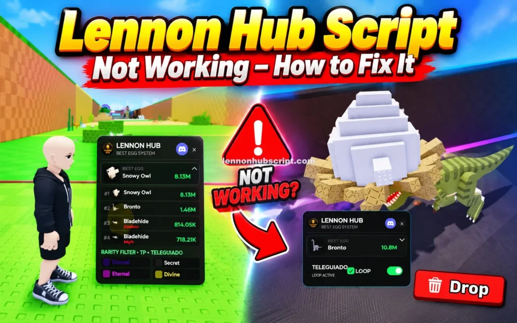 Lennon Hub Script Not Working
